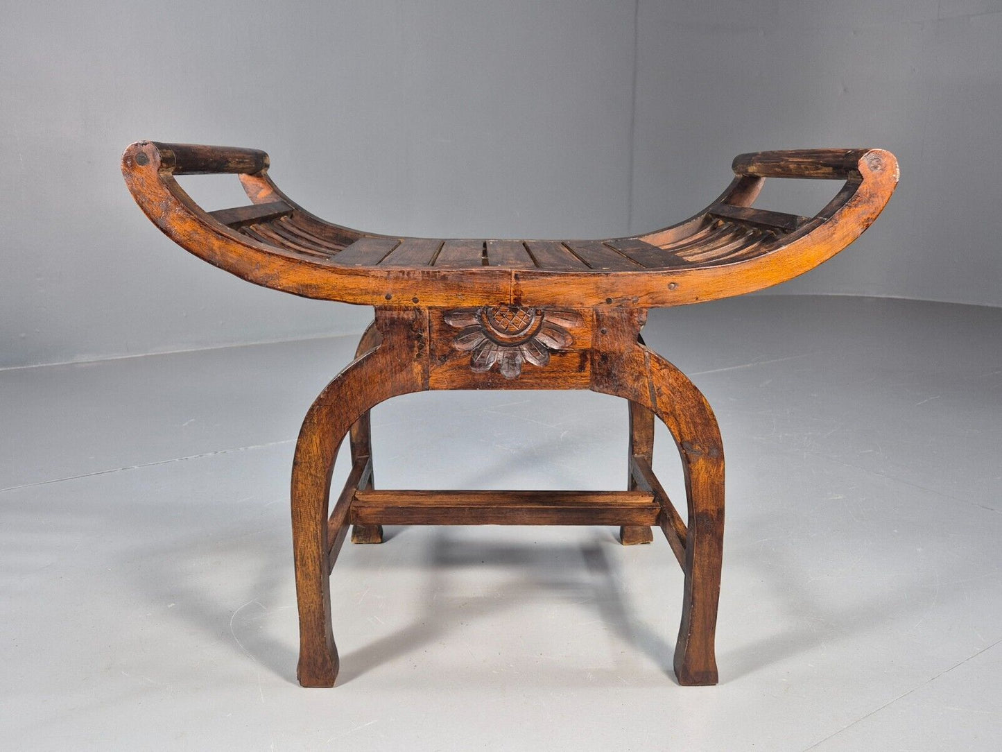VIntage Reproduction Window Seat Hardwood Regency Style Primitive EB8956 VWOO - UKDK FURNITURE
