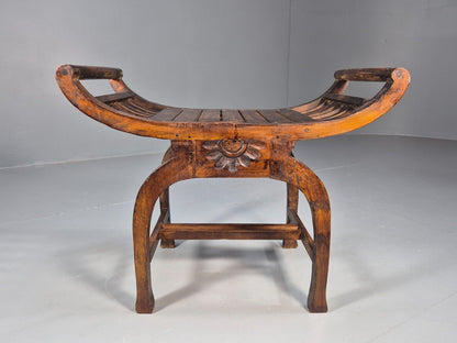 VIntage Reproduction Window Seat Hardwood Regency Style Primitive EB8956 VWOO - UKDK FURNITURE