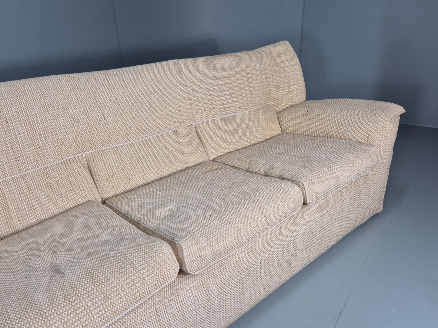 Afra and Tobia Scarpa for B and B Italia Three Seater Lauriana 80s EB11005 V3SS3