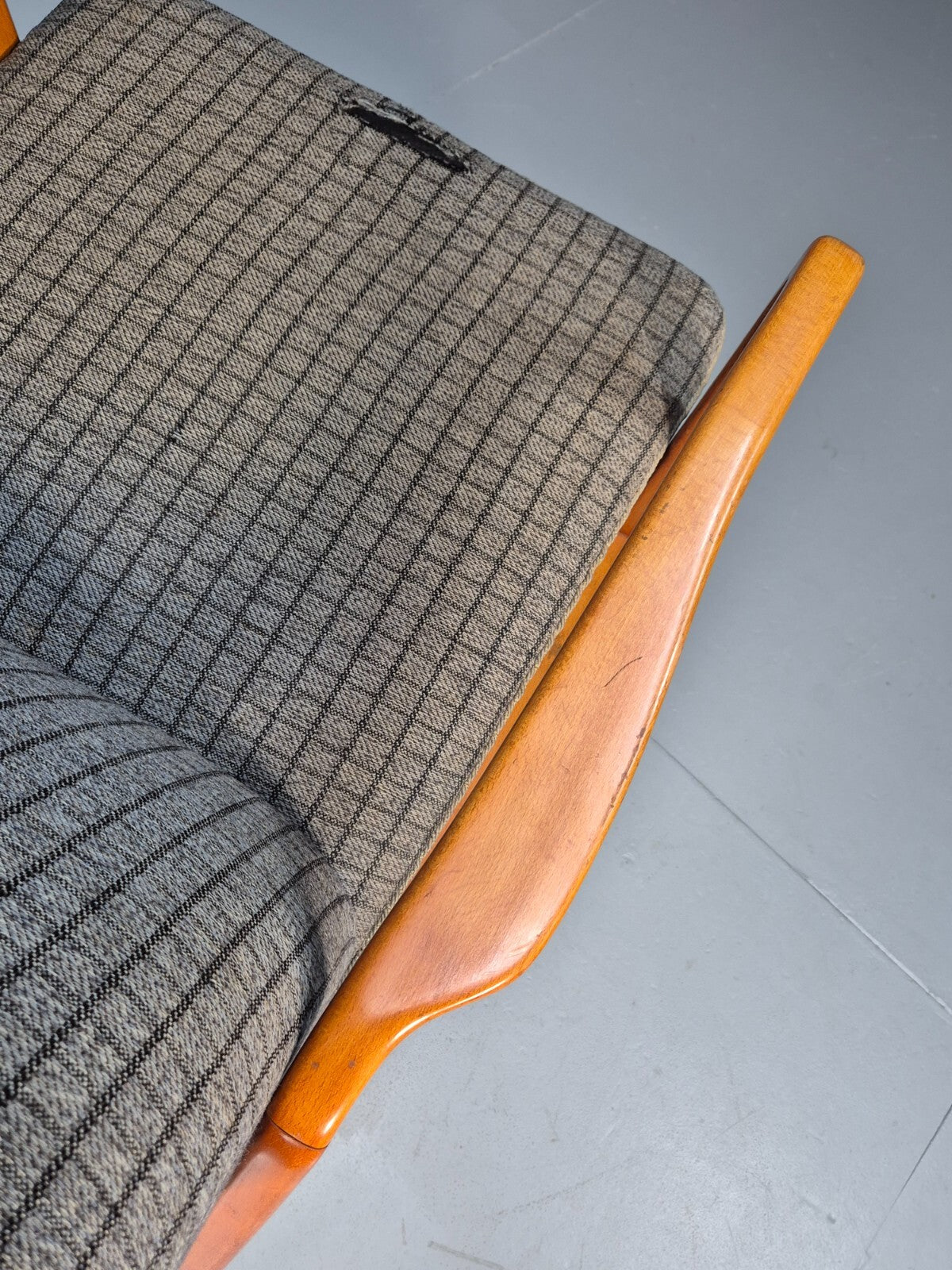 Vintage Swedish 1960s Lounge Chair Beech Open Frame Retro MCM EB9532 MNOR - UKDK FURNITURE