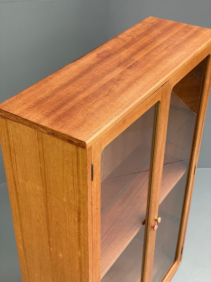 Vintage G Plan Teak Glazed Bookcase Retro 1970s Shelving EB10002 MWOO - UKDK FURNITURE