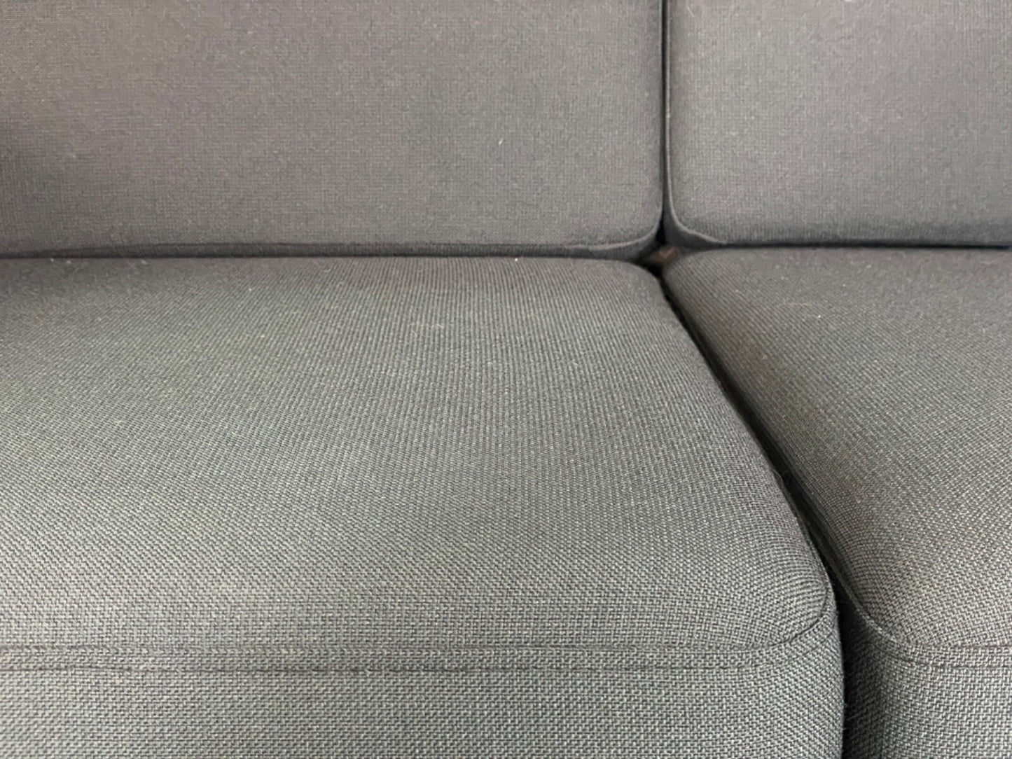 Modern Danish Sofa by Hurup Slate Grey Fabric Beech 1980s Style EB6120 M3SS12