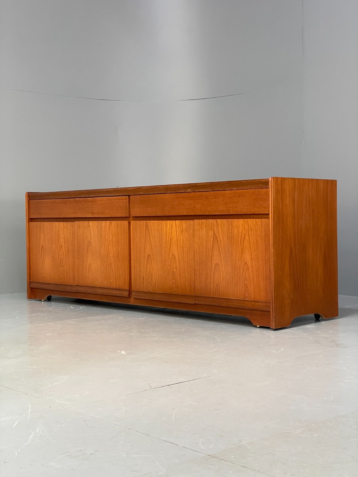 Vintage 1970s Teak Sideboard By William Lawrence Shelving Drawers EB10235 MWOO21