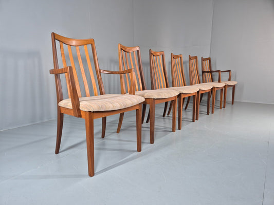 6 G Plan Dining Chairs High Back Fresco Range Red Badge 1980s Retro EB11251 VDIN1