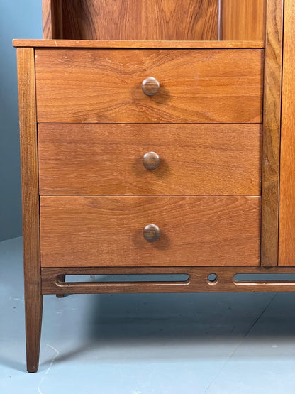 Vintage Teak Storage Unit Drawers Wardrobe Shelving 1960s Nathan EB11040 MWOO8