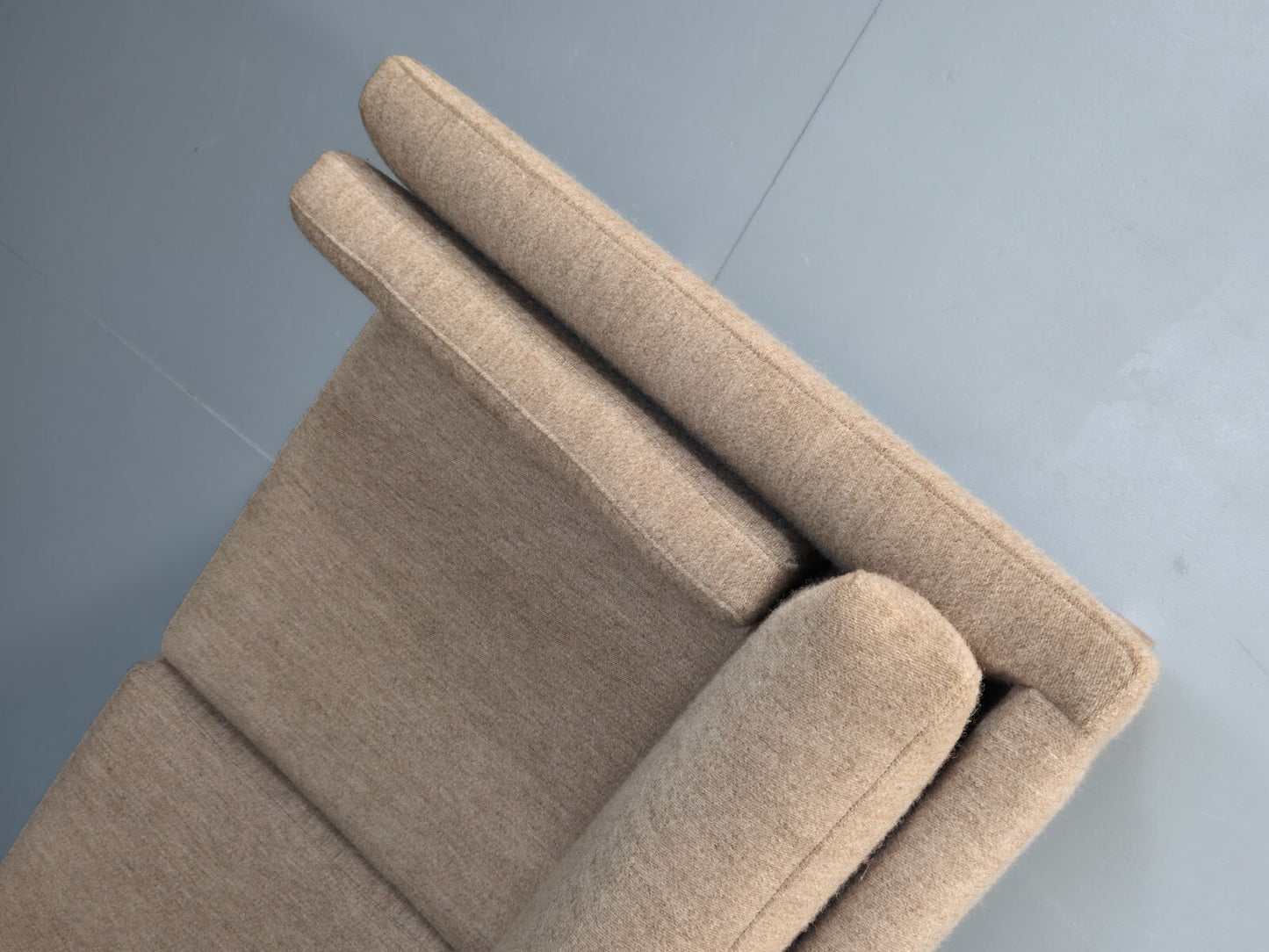 Vintage Danish Mid Century 2 Seat Sofa Beige Wool 1970s EB9668 M2SS - UKDK FURNITURE