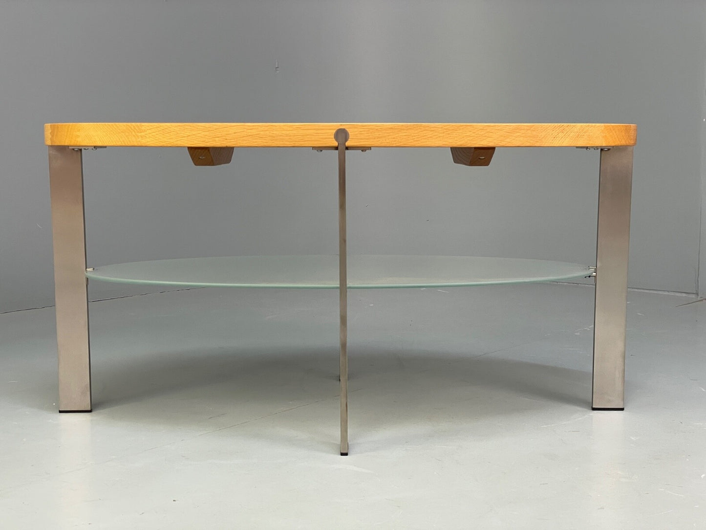 Danish Oval Coffee Table Oak Steel Designed By Ebbe Gehl Naver EB9509 MWOO - UKDK FURNITURE