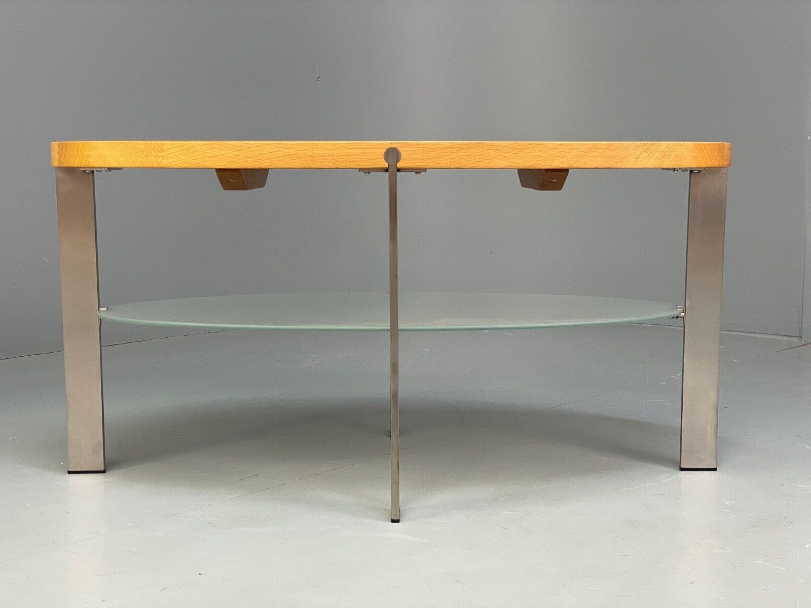 Danish Oval Coffee Table Oak Steel Designed By Ebbe Gehl Naver EB9509 MWOO - UKDK FURNITURE