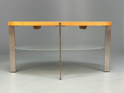 Danish Oval Coffee Table Oak Steel Designed By Ebbe Gehl Naver EB9509 MWOO - UKDK FURNITURE