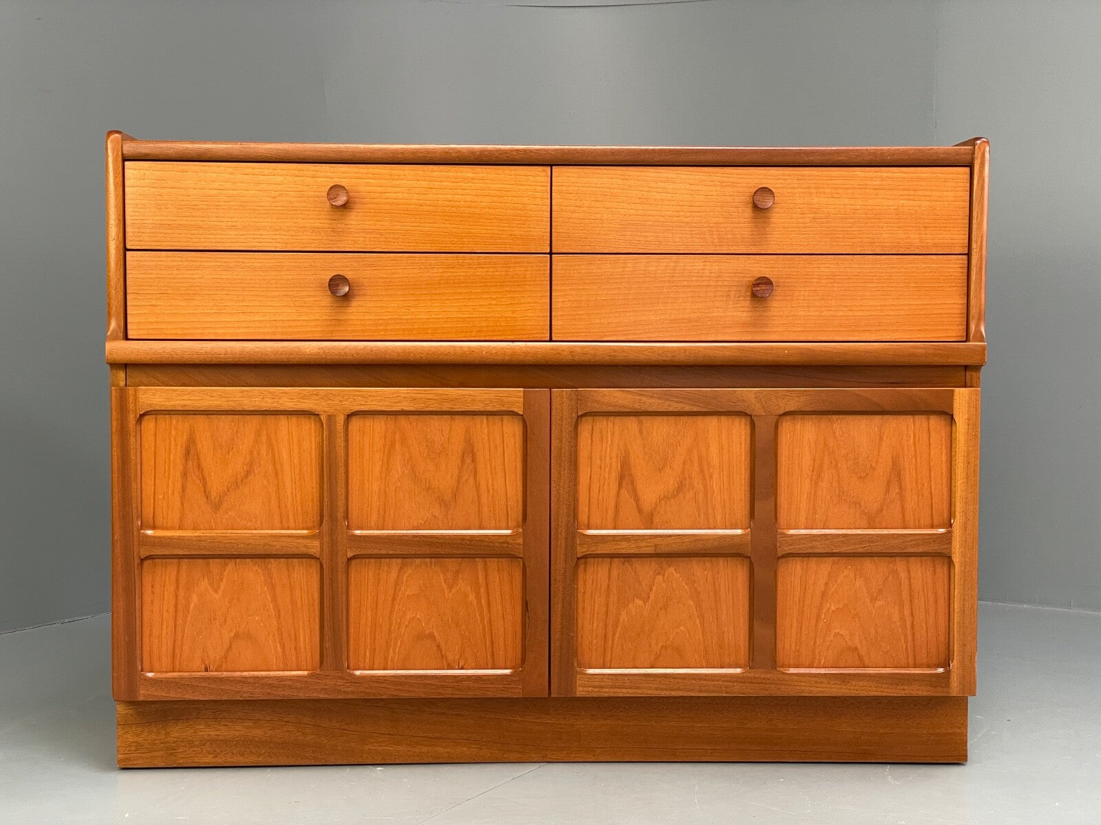 Vintage Nathan Teak Compact Sideboard Retro Drawer 1960s Mid Century EB9826 MWOO - UKDK FURNITURE