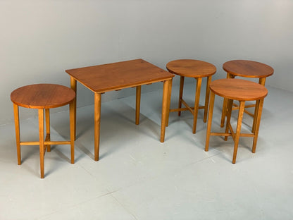 Midcentury Teak Nesting Tables Designed By Poul Hundevad EB8416 MWOO - UKDK FURNITURE