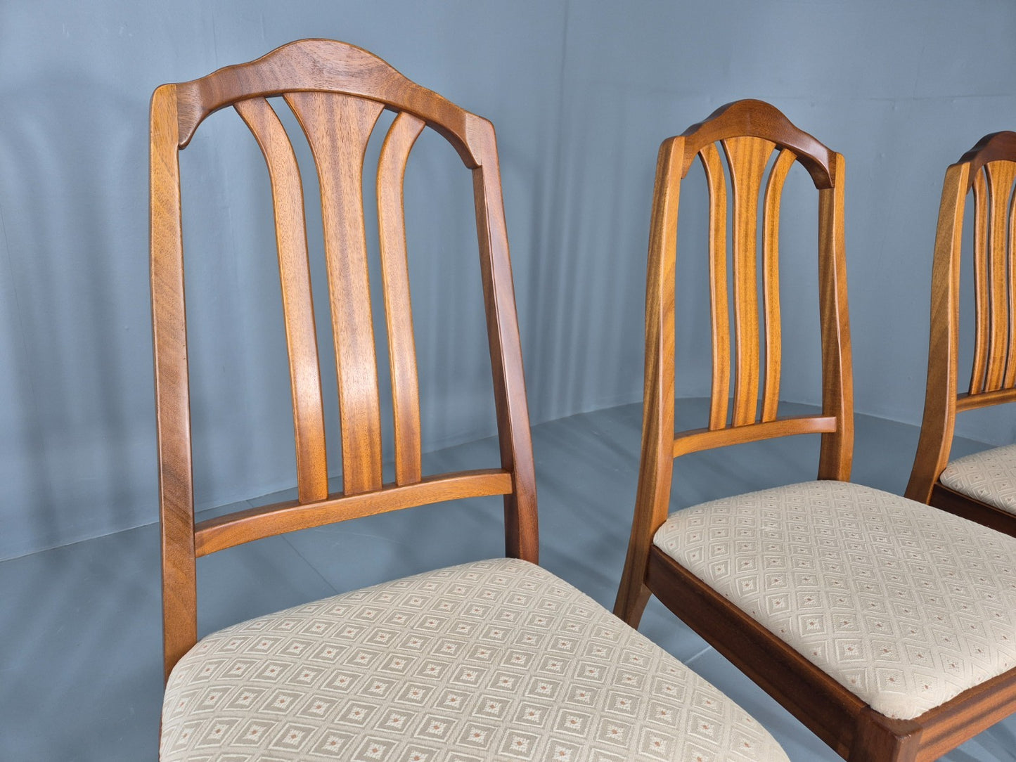 4 Vintage Teak Dining Chairs Mid Century Retro Nathan  EB11886 MDIN3