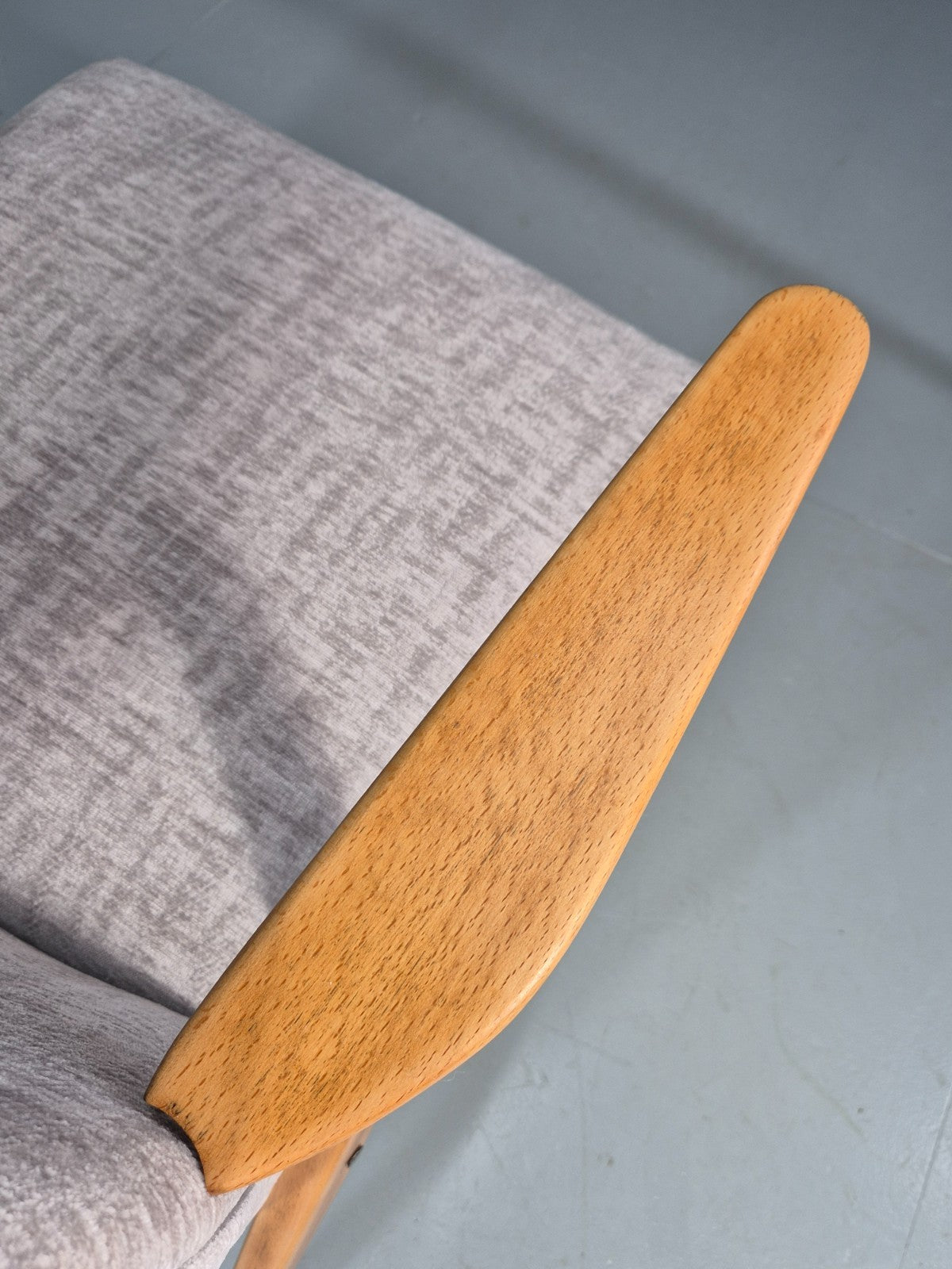 Vintage Mid Century Lounge Chair Swedish 1960s Design Reupholstered EB11670 MNOR6
