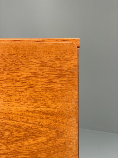 Vintage Teak Media Unit Drop Door Cabinet By Beaver & Tapley EB9743 MWOO - UKDK FURNITURE