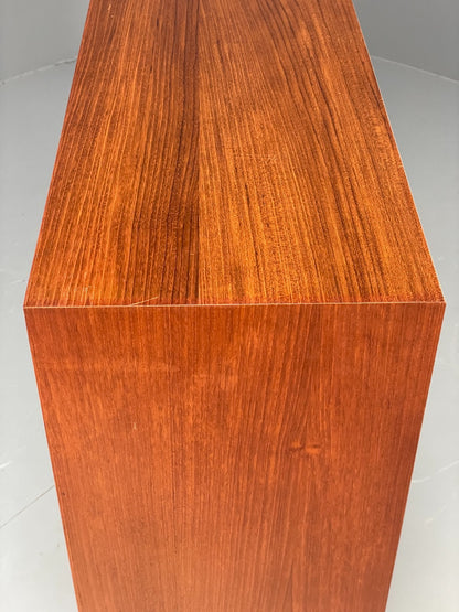 Vintage Teak Glazed Bookcase Danish 1970s Shelving Glass Retro EB11797 MWOO17