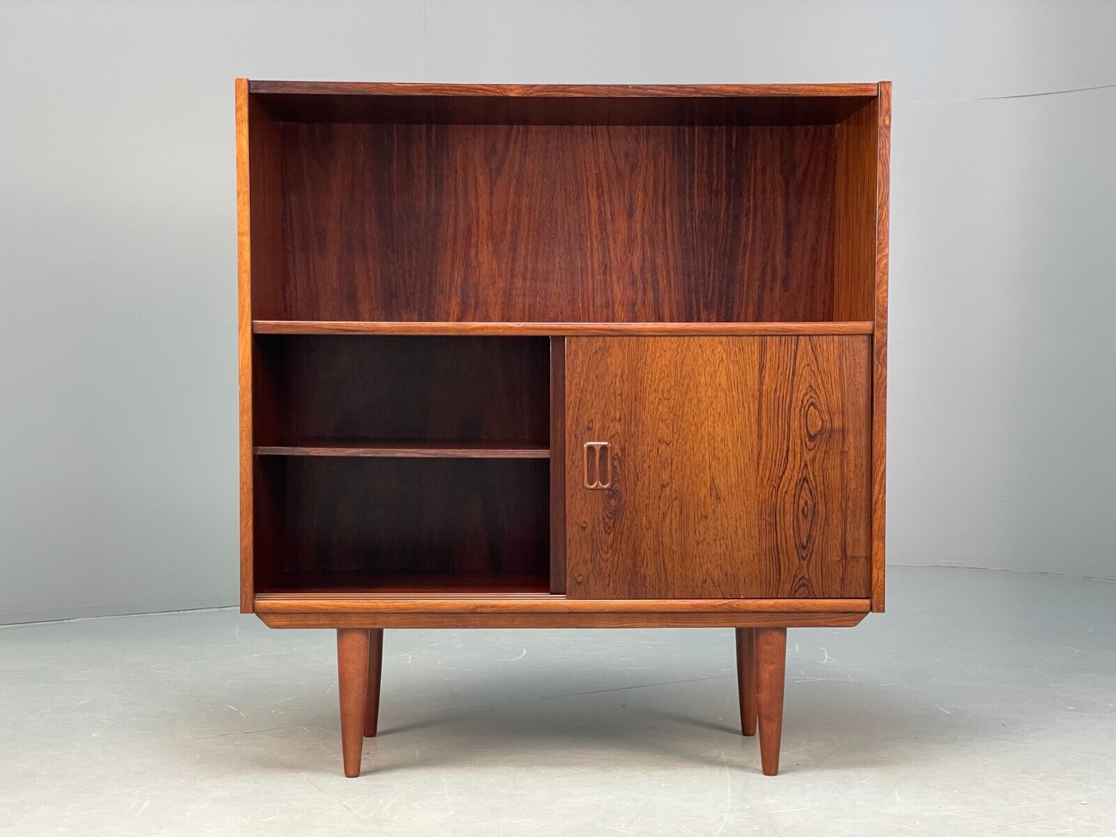 Midcentury Danish Bookcase Sliding Doors Torben B Nielsen Vintage EB8807 MWOO - UKDK FURNITURE