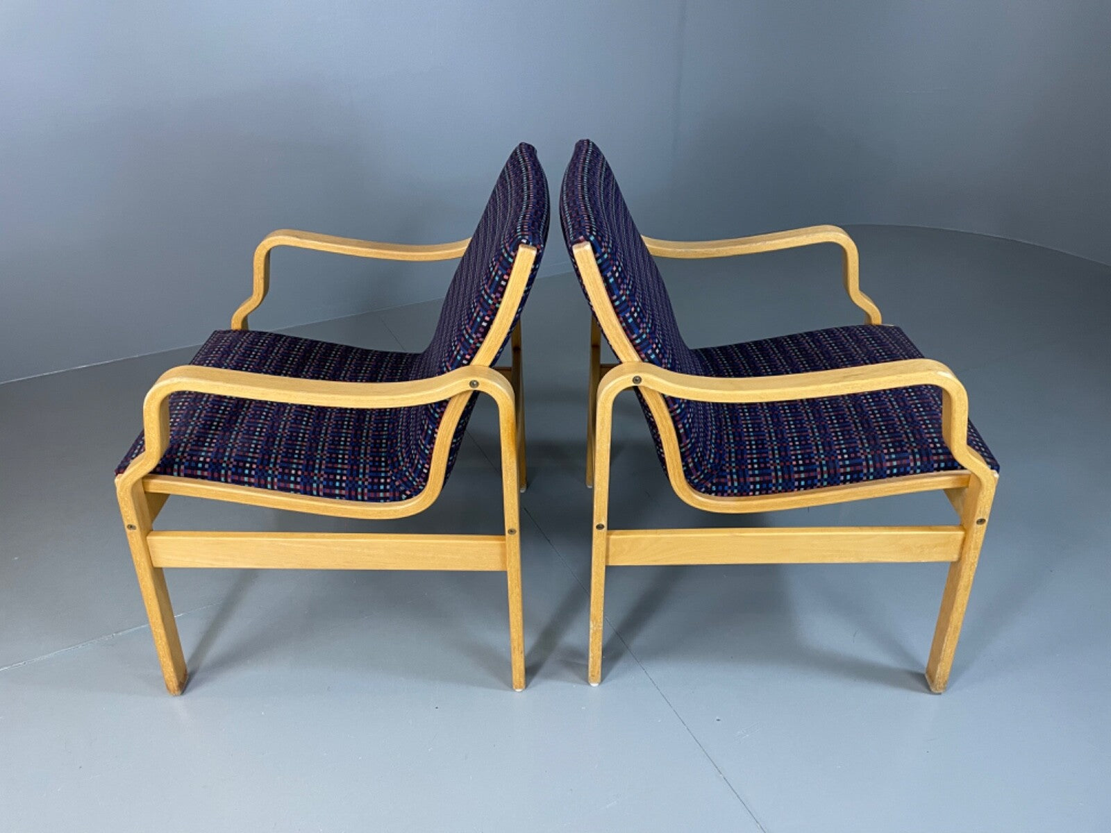 Two Farstrup Bentwood Chairs Aalto Style Retro Vintage MCM EB4877 MBEN3