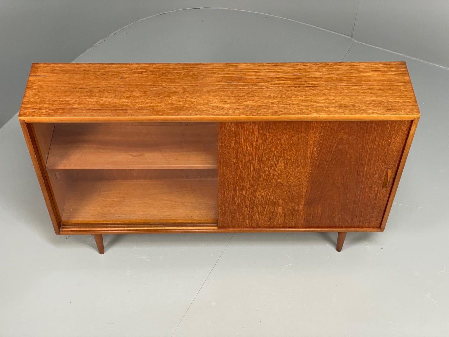 Vintage Teak Glazed Bookcase By H.Gibbs 1960s Shelving Retro  EB10968 MWOO3