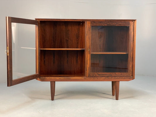 Danish Midcentury Glazed Cabinet Vintage Storage Shelving EB8420 MWOO - UKDK FURNITURE
