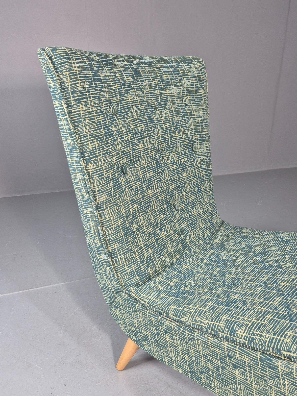 Vintage Swedish Retro Chair Newly Upholstered Hobby Chair Drawer EB11084 MNOR19