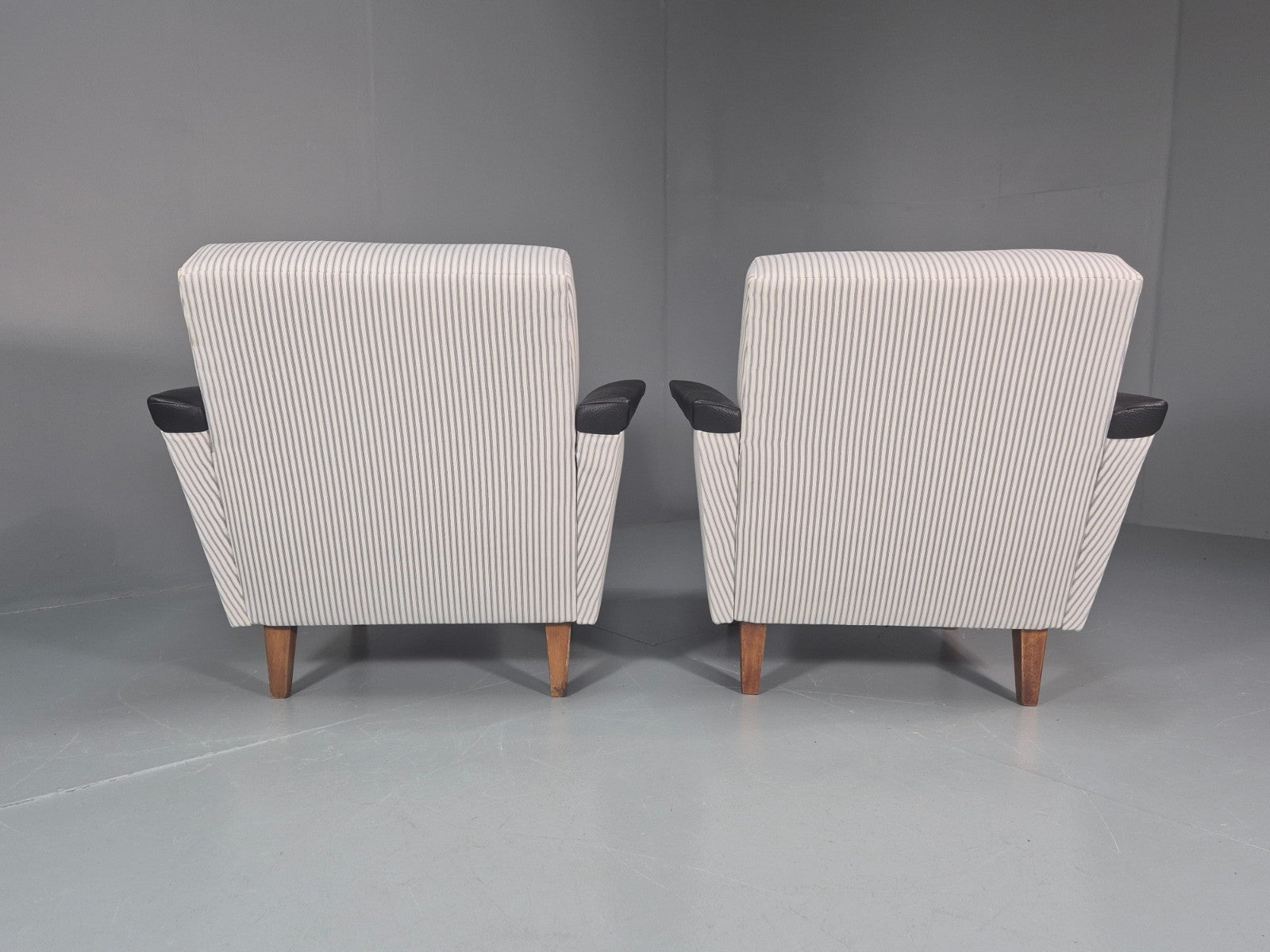 2 Mid Century Lounge Chairs Vintage Danish 1950s New Upholstery  EB10982 MNOR9