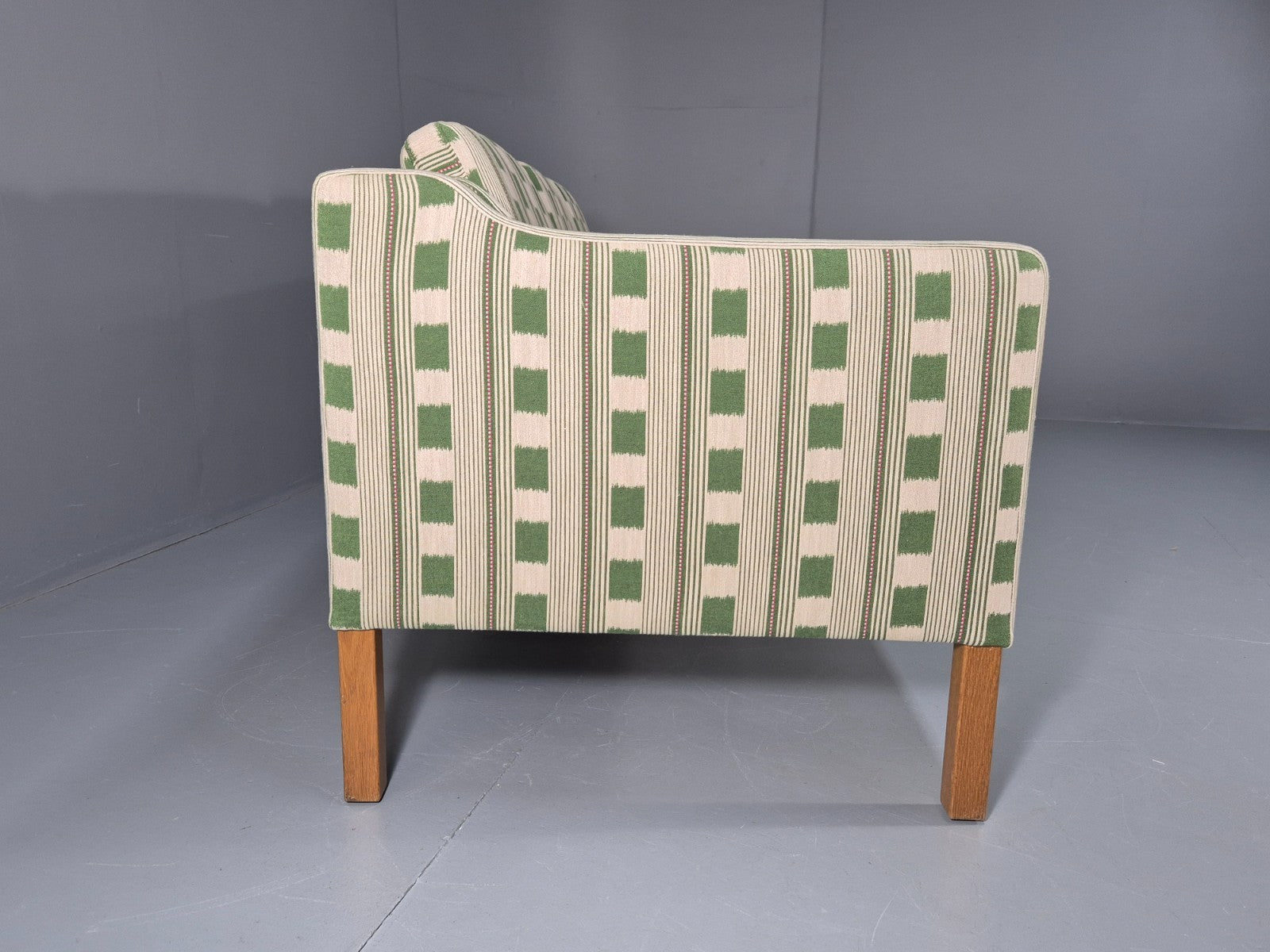 Mid Century Three Seater Sofa Danish Lost and Found Upholstery MCM EB10971 M3SS11