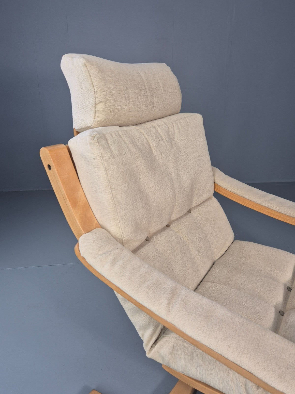 Vintage Danish Bentwood Lounge Chair Cantilever Design 1970s Retro EB11373 MBEN15