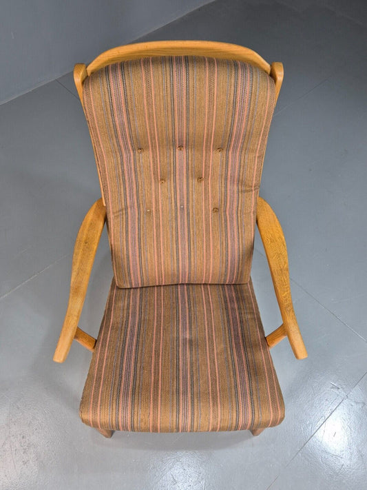 Vintage Swedish Oak Lounge Chair Designer Carl Malmsten EB7746 MNOR - UKDK FURNITURE