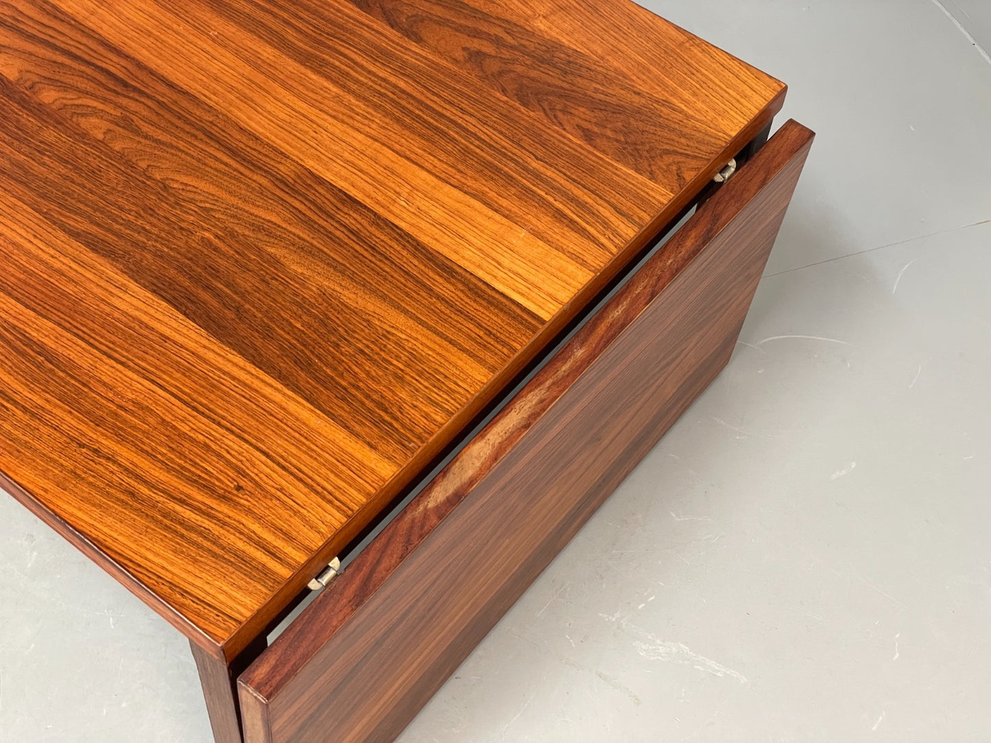 Vintage Danish Coffee Table Square Drop Leaf Extending Gansø Mobler EB10676 MWOO12