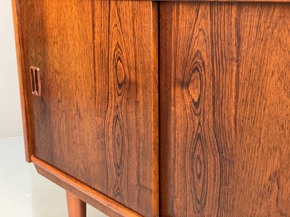 Midcentury Danish Bookcase Sliding Doors Torben B Nielsen Vintage EB8807 MWOO - UKDK FURNITURE