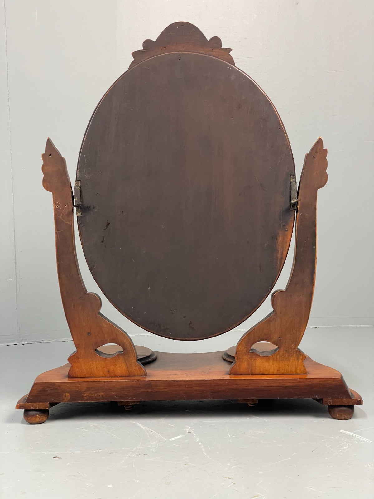 Antique Walnut Swing Mirror Victorian With Trinket Compartments EB11553 MWOO20