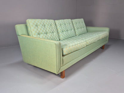 Vintage Swedish Dux Green 3 Seat Sofa 1960s Retro Mid Century EB7747 M3SS - UKDK FURNITURE