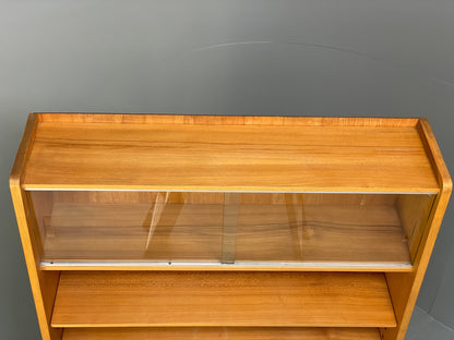 Vintage Cherry Wall Unit Bookcase By Minty Mid Century 1960s EB9722 MWOO - UKDK FURNITURE