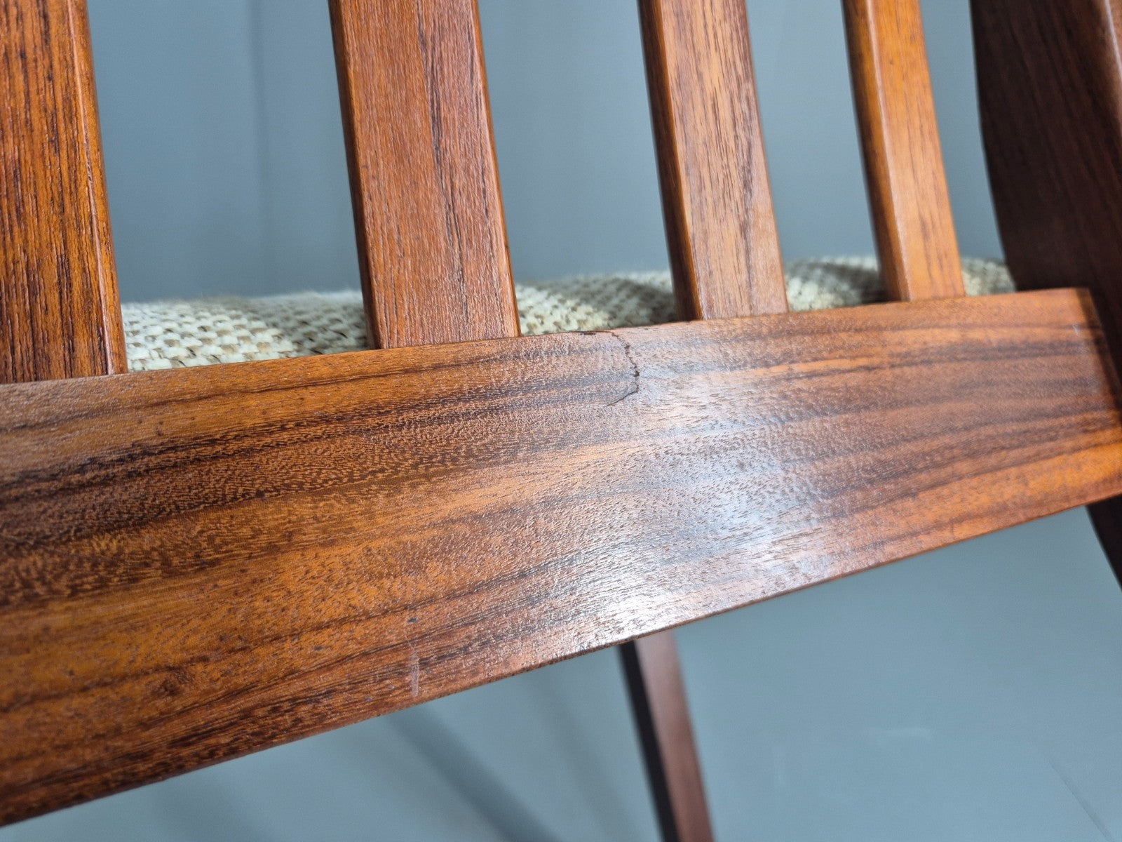 4 Vintage G Plan Ffresco Dining Chars Teak Cream Seats 1970s Retro EB11591 MDIN12