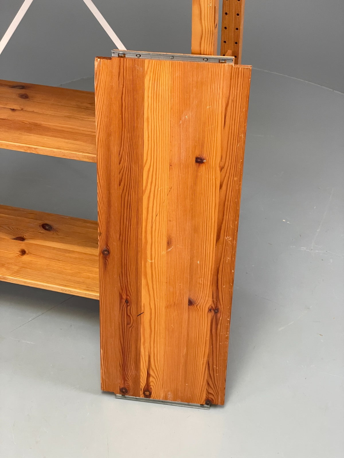 Pine Open Shelving Unit Adjustable Retro Scandi Solid EB11784 MWOO19