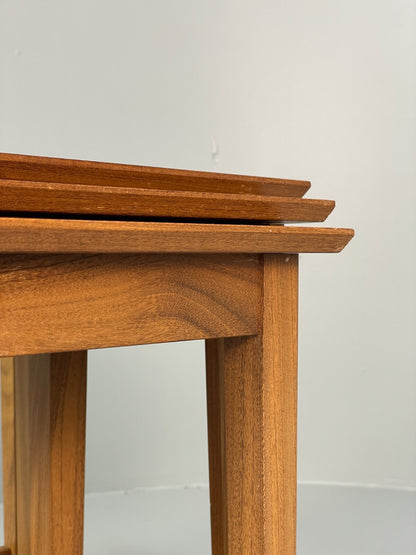 Vintage Solid Teak Nesting Tables Mid Century EB9755 MWOO - UKDK FURNITURE
