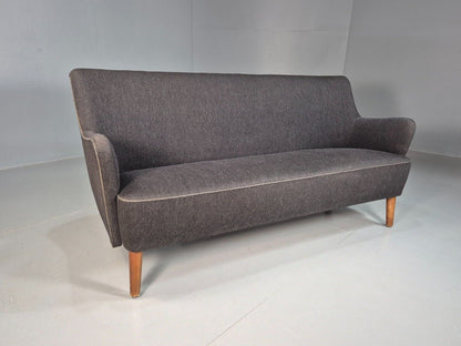 Vintage Danish 2 seat Sofa Dark Grey Mid Century Modern Retro 1950s EB8318 MNOR - UKDK FURNITURE
