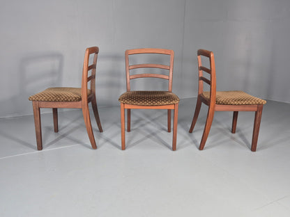 3 G Plan Dining Chairs Teak Frame Original Upholstery 1970s Retro  EB11573 MDIN9