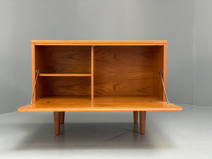 Vintage Teak Media Unit Drop Door Cabinet By Beaver & Tapley EB9743 MWOO - UKDK FURNITURE
