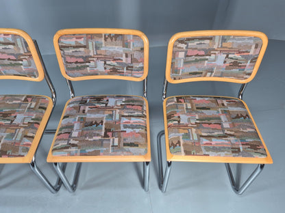 4 Cesca Dining Chairs Marcel Breuer Bauhaus Classic 1980s Retro EB11210 VDIN3
