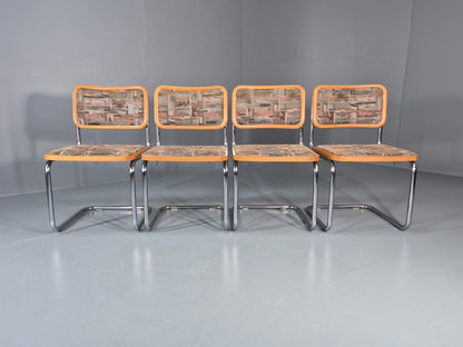 4 Cesca Dining Chairs Marcel Breuer Bauhaus Classic 1980s Retro EB11252 VDIN3