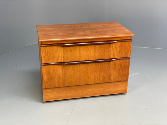 Vintage Teak Media Unit 1970s Retro Drawer EB10010 MWOO - UKDK FURNITURE