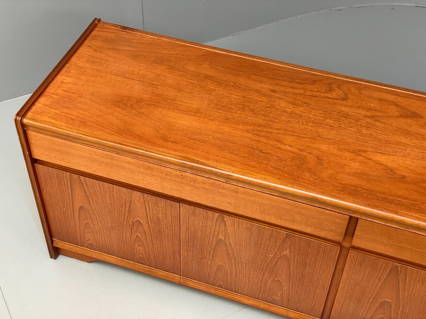 Vintage 1970s Teak Sideboard By William Lawrence Shelving Drawers EB10235 MWOO5