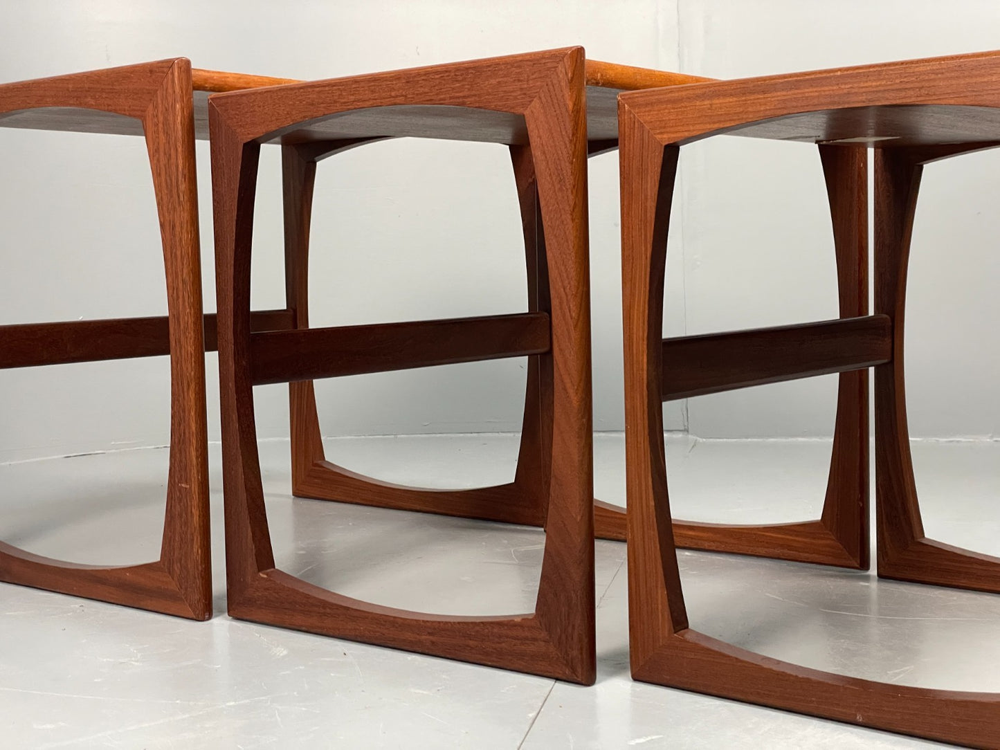 G Plan Nesting Tables 1970s Vintage Teak Quadrille Range Retro EB11070 MWOO7