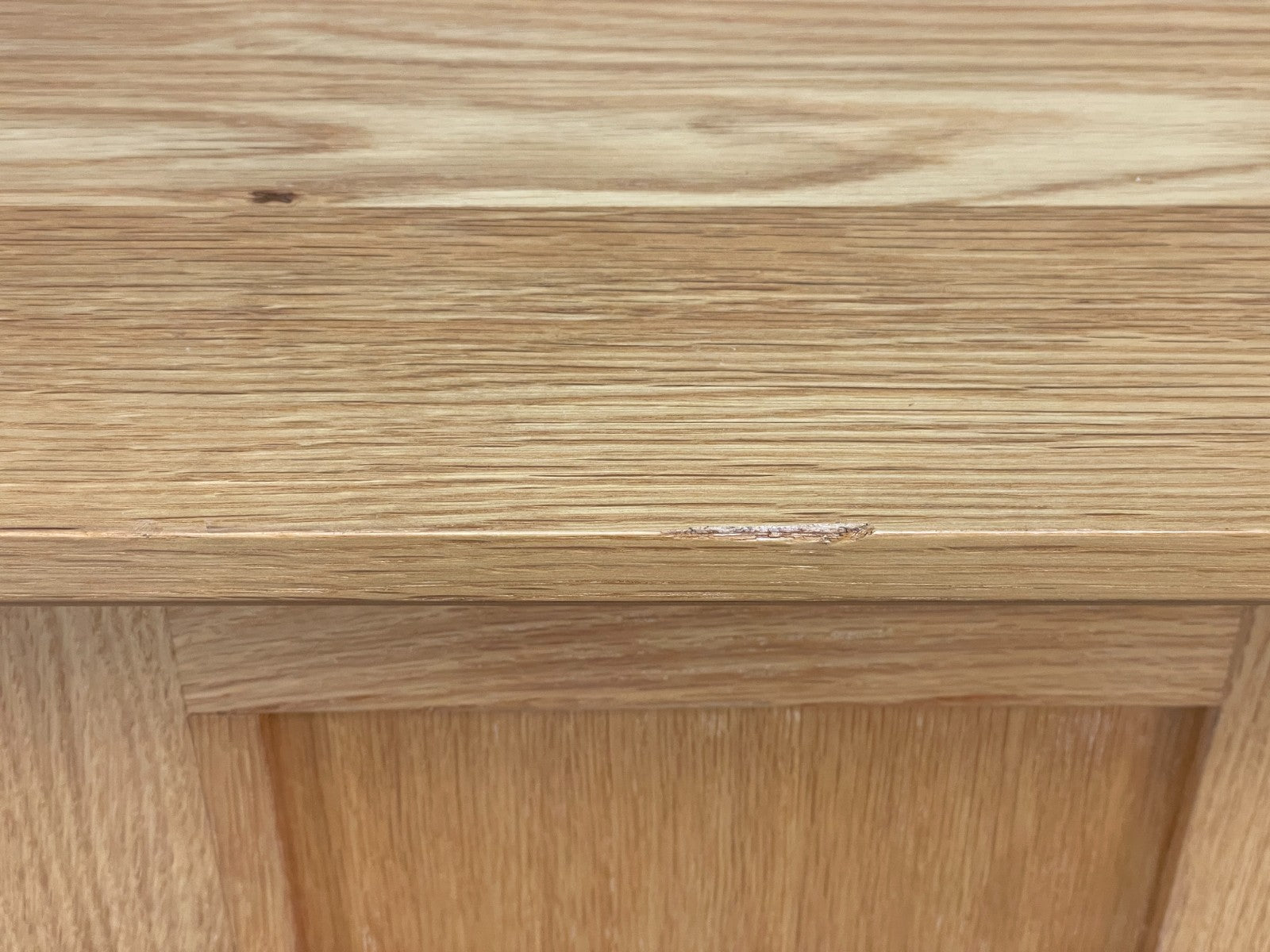 Modern Solid Oak Sideboard Nice Curving Handles Angled Legs EB10684 MWOO8