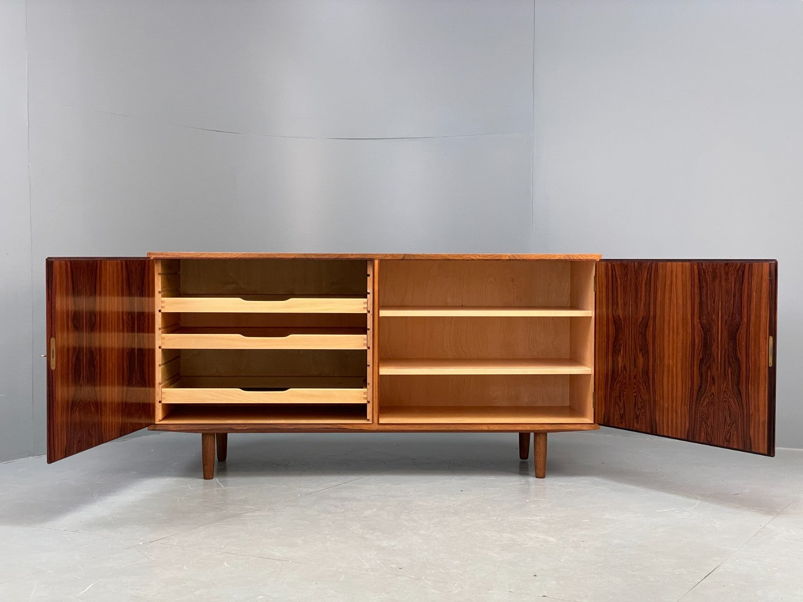 Vintage Hundevad Sideboard Mid Century Danish Shelving Drawers EB10842 MWOO1