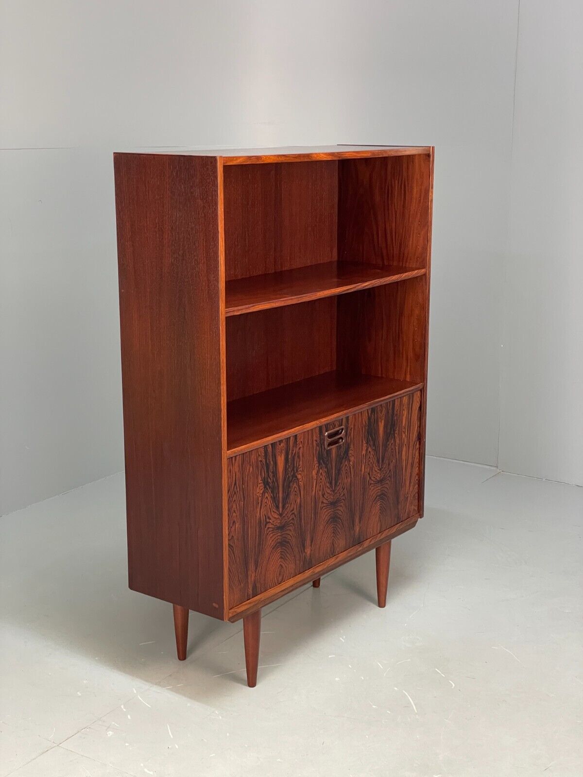 Vintage Danish Bookcase Drinks Cabinet Drop Door Torben B Nielsen EB8727 MWOO - UKDK FURNITURE