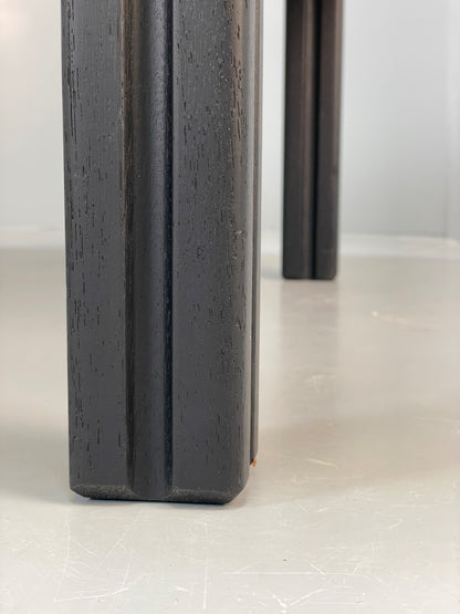 Vintage Tiled Coffee Table Danish 1980s Charcoal Grey Square EB10963 MWOO5