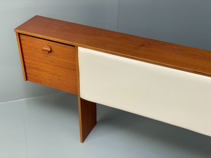 Vintage Teak Bedside Cabinets & Headboard By Meredew 1970s King Size EB9527 MWOO - UKDK FURNITURE