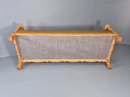 Vintage Danish Three Seater Settee Kjaernulf Style Oak Frame EB11313 M3SS12